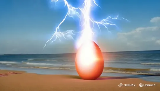 Lightning Strikes, Revealing a Sleeping Kitten – AI Generated Video | Hailuo AI