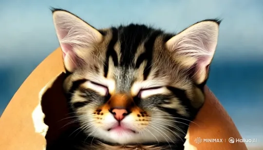 Kitten and Golden Retriever Enjoy Beach Walk – AI Generated Video | Hailuo AI