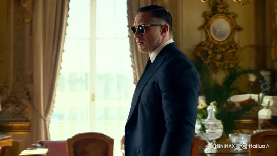 Tom Hardy's Charismatic Entrance in Grand Manor Setting – AI Generated Video | Hailuo AI