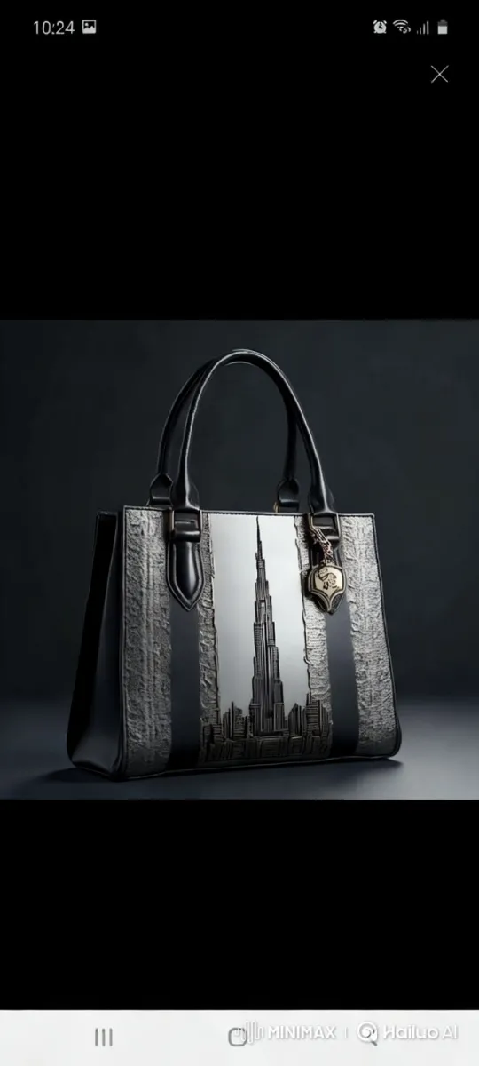 Luxurious Black Handbag with Skyscraper Design – AI Generated Video | Hailuo AI