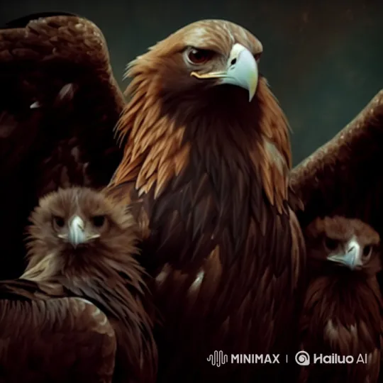 Eagles in Majestic Glory: A Cinematic Portrait – AI Generated Video | Hailuo AI