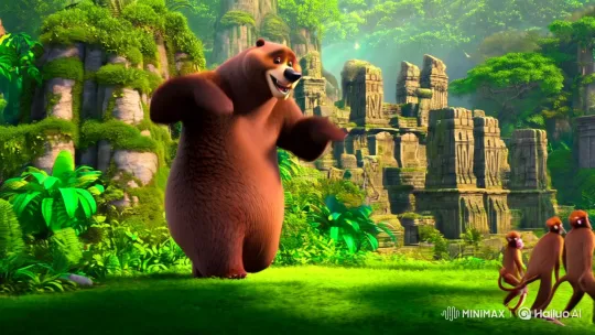 Jungle Adventure: Baloo's Dance and Bagheera's Stealthy Approach – AI Generated Video | Hailuo AI