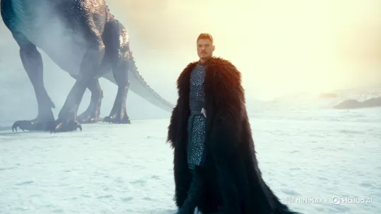 Warrior Faces Majestic Dragon in Cinematic Fantasy Scene – AI Generated Video | Hailuo AI
