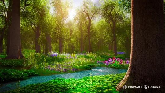 Nature's Serenity: A Tranquil Forest Scene – AI Generated Video | Hailuo AI