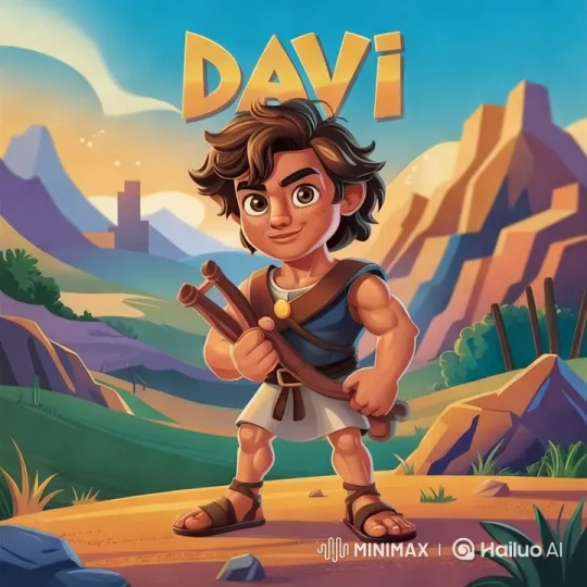 Young Warrior Davi Prepares for Action in Mountainous Landscape – AI Generated Video | Hailuo AI