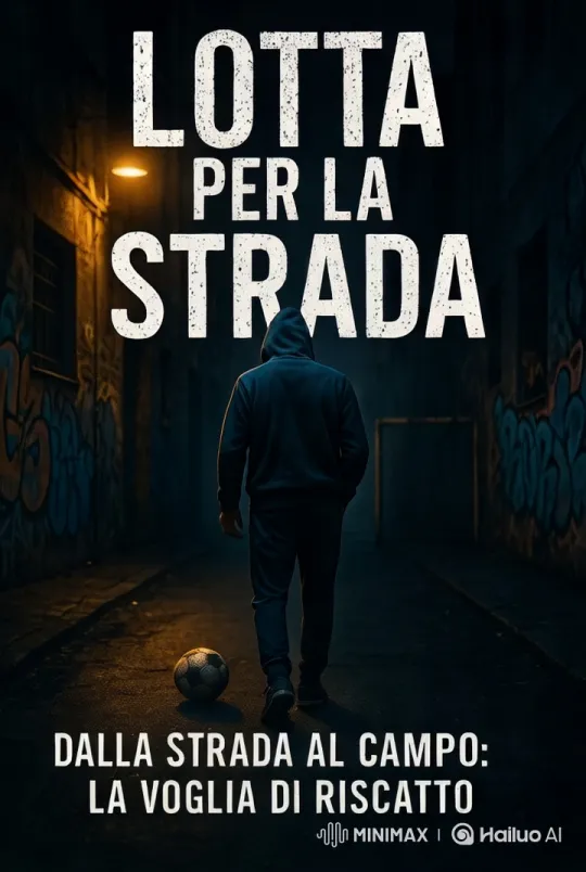 Urban Alley Soccer Scene with Symbolic Graffiti and Redemption Theme – AI Generated Video | Hailuo AI