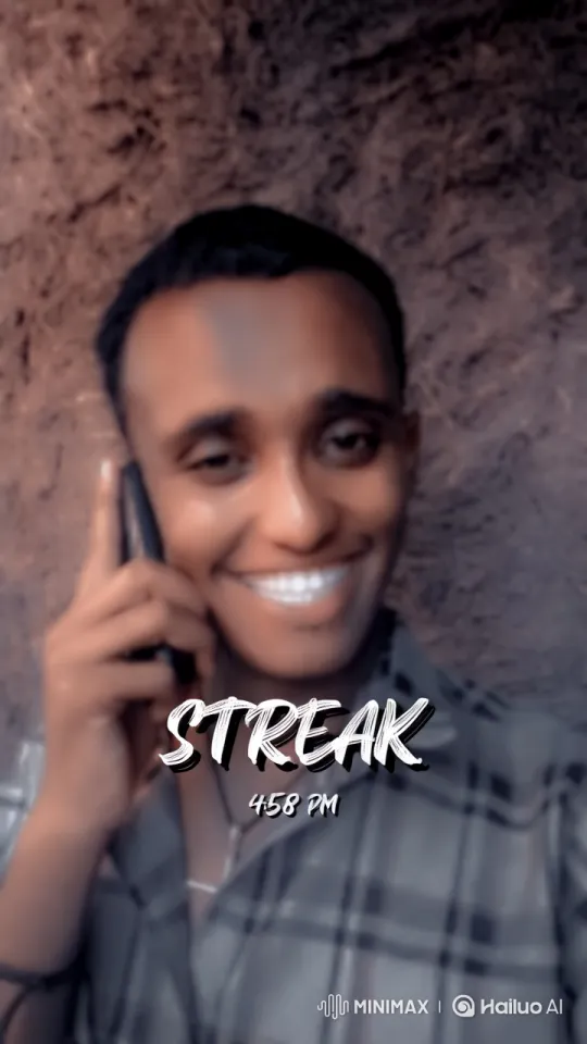 Individual on Phone with Aesthetic Background – AI Generated Video | Hailuo AI