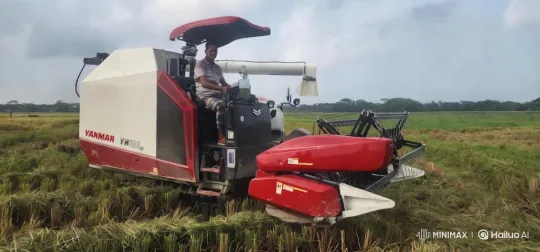 Modern Yanmar YH700 Harvester in Action – AI Generated Video | Hailuo AI