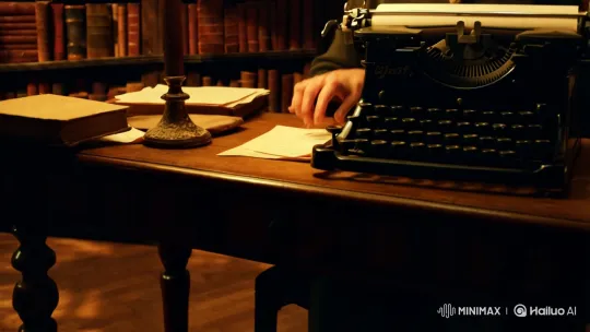 Writer's Intimate World Captured on Film – AI Generated Video | Hailuo AI