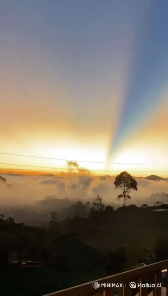 Peaceful Sunrise: Misty Landscape in Live2D Animation – AI Generated Video | Hailuo AI