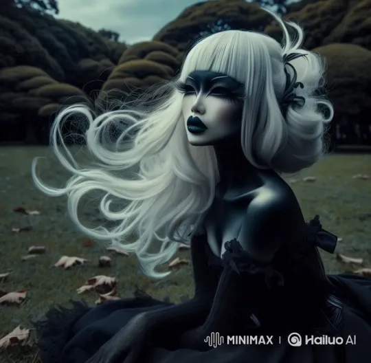 Elegant Figure in Serene Garden with Graceful Departure – AI Generated Video | Hailuo AI