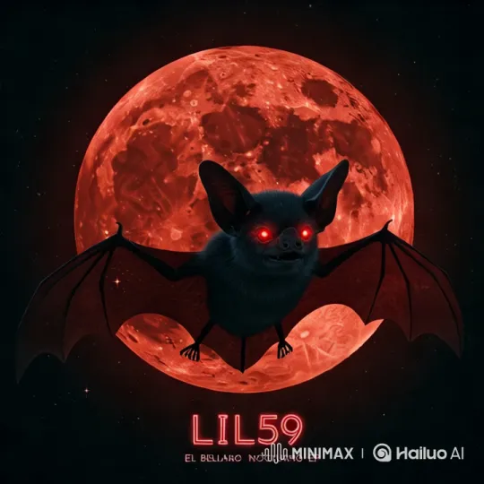 Bat's Flight and Nocturnal Mystery in 'LIL59 El Bellako Nocturno EP' Teaser – AI Generated Video | Hailuo AI