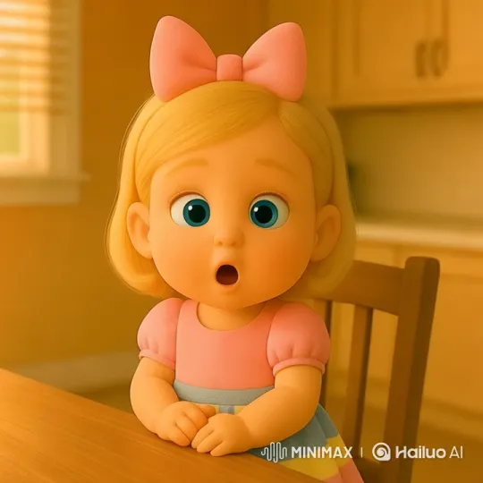Baby on Horse, Dogs Play in Colorful TikTok Clip – AI Generated Video | Hailuo AI