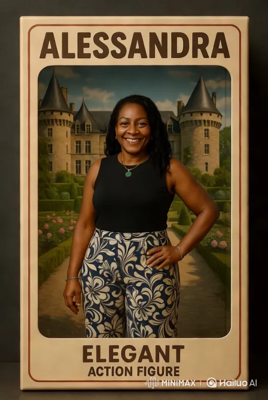 Alessandra's Graceful Walk Through Elegant Garden to Castle – AI Generated Video | Hailuo AI