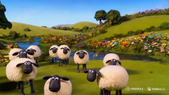 Animated Nursery Rhyme: "Baa, Baa, Black Sheep" in Pastoral Wonderland – AI Generated Video | Hailuo AI