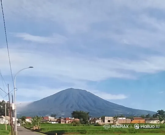 Volcano Erupts, Villagers Flee in Dramatic Footage – AI Generated Video | Hailuo AI