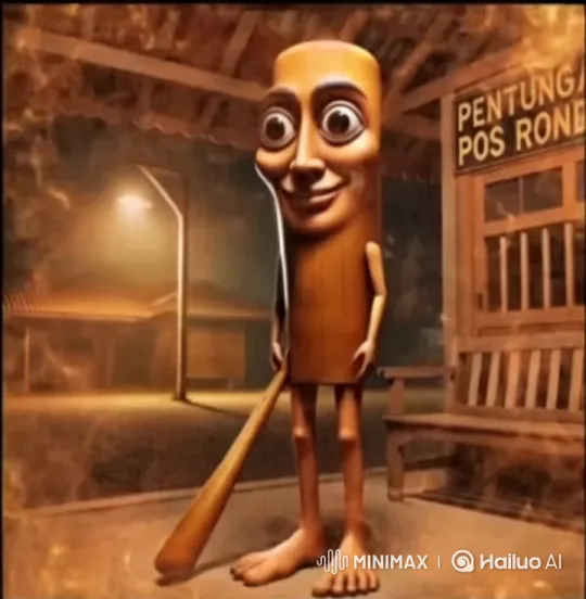 Wooden Figure Defends, Drives Away in Bugatti – AI Generated Video | Hailuo AI