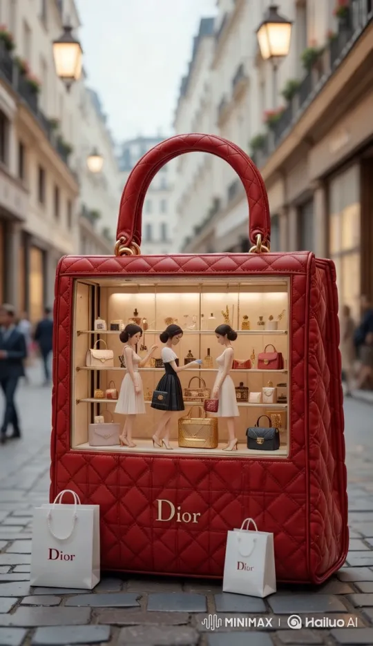 Dior Store Display: Elegant Showcase in Paris – AI Generated Video | Hailuo AI