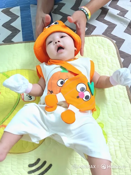 Baby in Cartoon Outfit Enacts Playful Kung Fu Moves – AI Generated Video | Hailuo AI