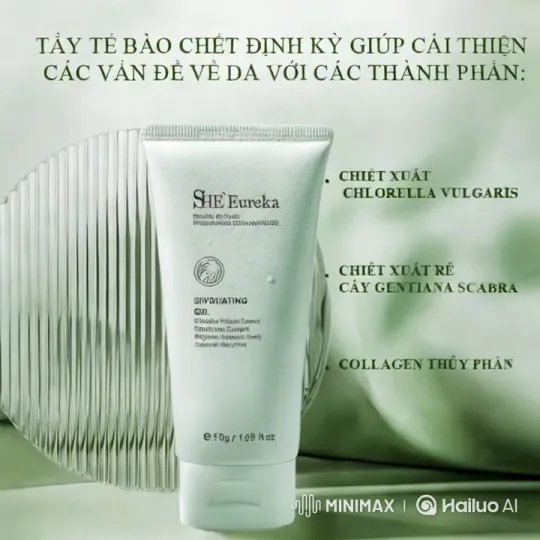 SHE’ Eureka Exfoliating Gel for Brighter Skin – AI Generated Video | Hailuo AI