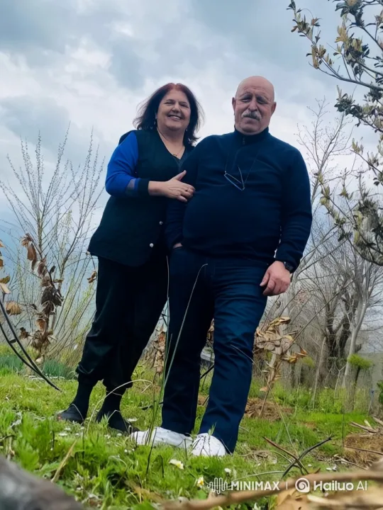 Couple Walking in Serene Nature with Focused Camera Work – AI Generated Video | Hailuo AI
