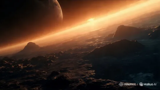Alien Landscape: A Journey Through Cosmic Beauty – AI Generated Video | Hailuo AI