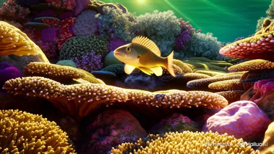 Vibrant Goby Darts Through Animated Coral Realm – AI Generated Video | Hailuo AI