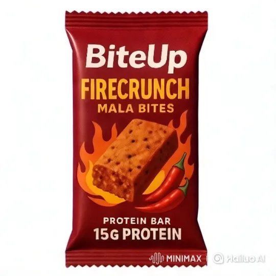 BiteUp Firecrunch Mala Bites: Energize Your Workout – AI Generated Video | Hailuo AI