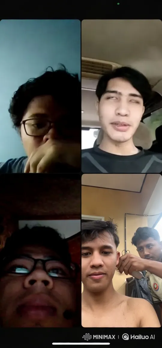 Four Scenes: Hair Focus, Car Details, Silhouette, Haircut Process – AI Generated Video | Hailuo AI