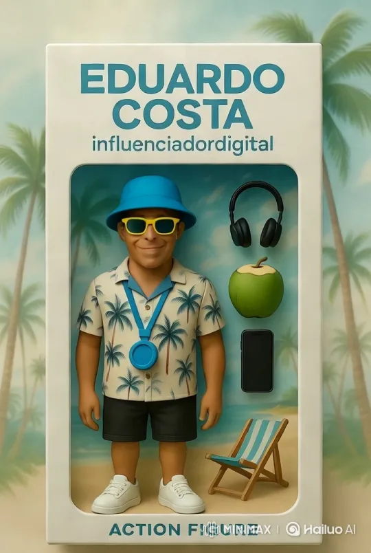 Eduardo Costa Doll Thanks Viewers in Beach Setting – AI Generated Video | Hailuo AI