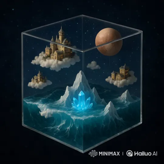 Sky City with Meteor and Pluto in Celestial Dance – AI Generated Video | Hailuo AI