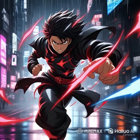 Dynamic Run Through Neon Cityscape – AI Generated Video | Hailuo AI