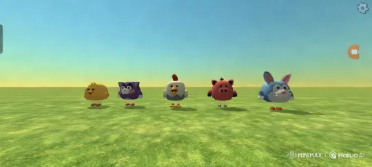 Cute Animals Line Up in Serene Meadow Scene – AI Generated Video | Hailuo AI