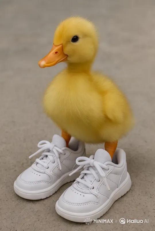 Adorable Duckling in White Sneakers Dances – AI Generated Video | Hailuo AI