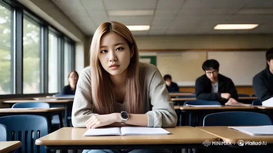 Classroom Scene with Anticipatory Atmosphere – AI Generated Video | Hailuo AI