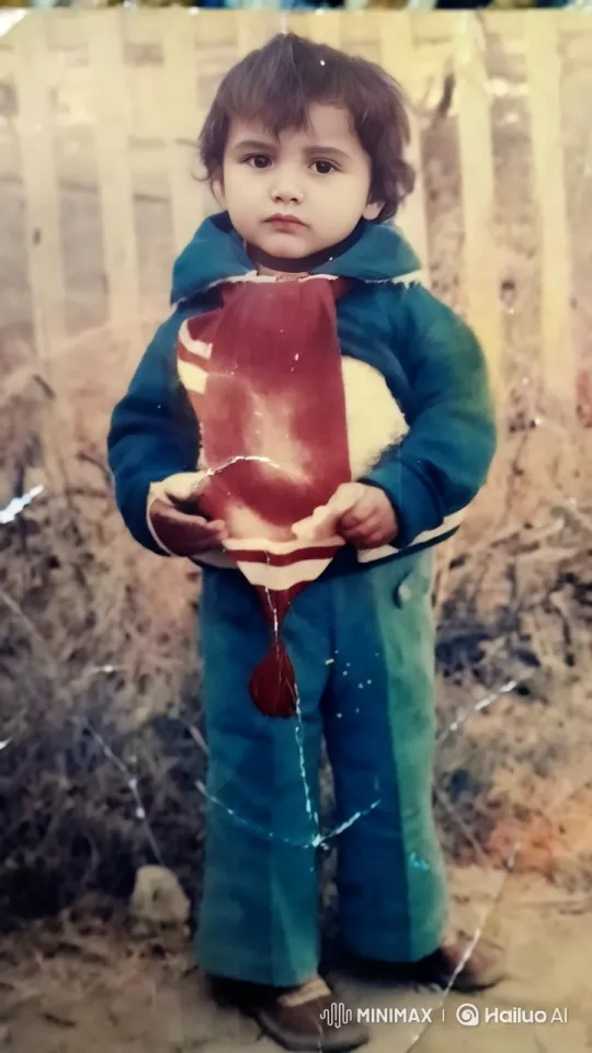 Child with Scarf in Rustic Setting – AI Generated Video | Hailuo AI