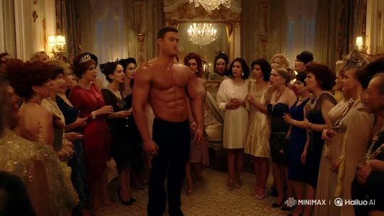 Woman Reveals Herself as Queen Elizabeth in Striptease Twist – AI Generated Video | Hailuo AI