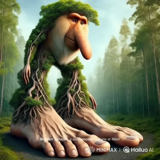 Tree-Like Creature Runs Through Enchanted Forest – AI Generated Video | Hailuo AI