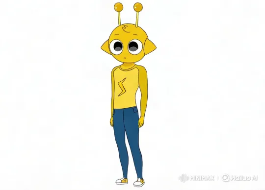 Yellow Alien Dances with Subtle Movements – AI Generated Video | Hailuo AI