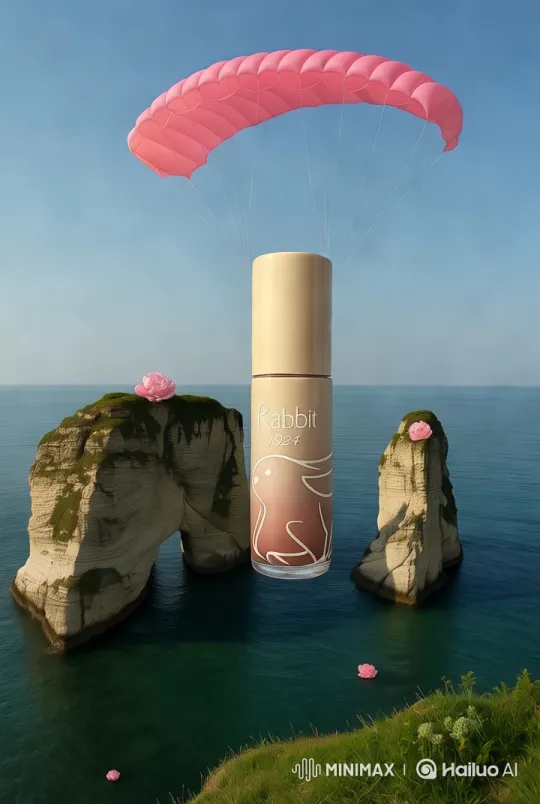 Rabbit 1924 Product Descent in Coastal Serenity – AI Generated Video | Hailuo AI