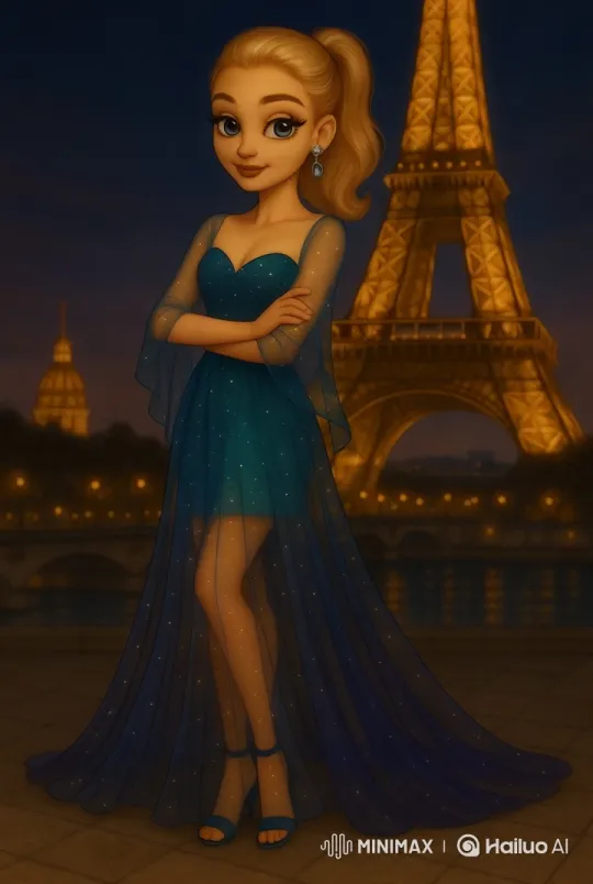 Magical Runway Walk Under Paris' Eiffel Tower – AI Generated Video | Hailuo AI