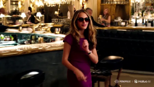 Julia Roberts Lookalike in Chic London Bar Scene – AI Generated Video | Hailuo AI