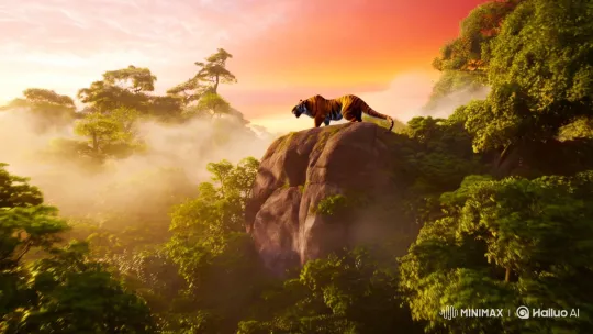 Majestic Tiger Transforms into Mythical Dragon – AI Generated Video | Hailuo AI