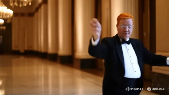 Elegant Dancer in Luxurious Ballroom Setting – AI Generated Video | Hailuo AI