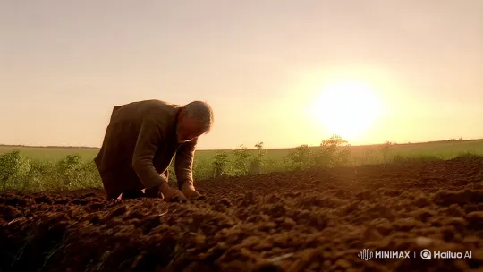 Rustic Farmland: Family's Toil Against Time – AI Generated Video | Hailuo AI