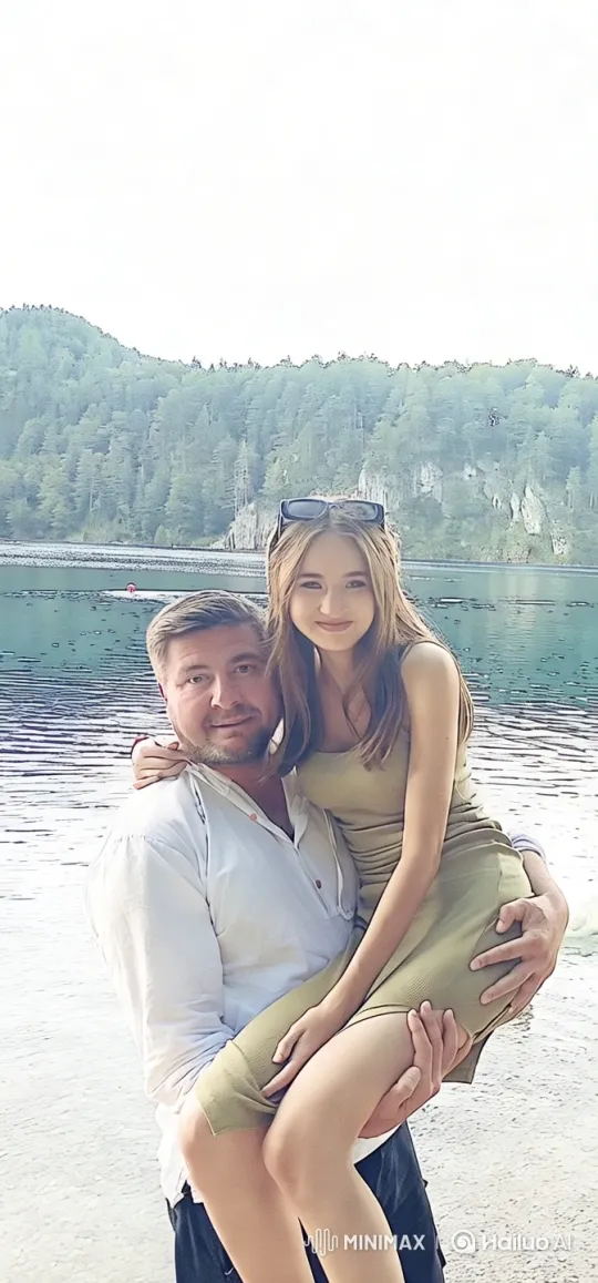 Romantic Couple by Tranquil Lakeside with Nature – AI Generated Video | Hailuo AI