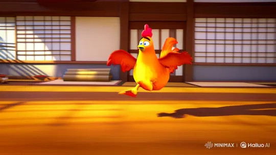 Kung Fu Orange Hen vs. Cat: Martial Arts Adventure – AI Generated Video | Hailuo AI