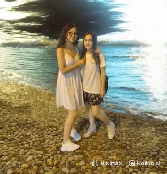 Intimate Moonlit Stroll on a Beach – AI Generated Video | Hailuo AI