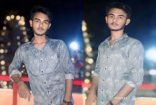 Young Man Embracing in Vibrant, Aesthetic Setting – AI Generated Video | Hailuo AI