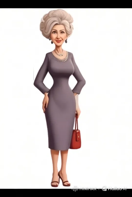 Elegant Animated Woman in Purple Dress with Graceful Moves – AI Generated Video | Hailuo AI
